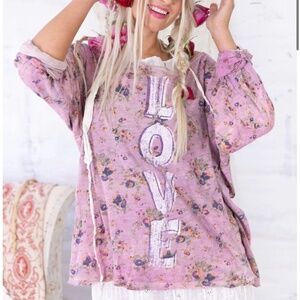 Magnolia Pearl Floral Circus Love T-shirt